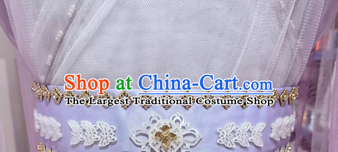Immortal Samsara Yan Dan Purple Dress Chinese Moon Fairy Costume Chinese Xianxia Drama Goddess Attire
