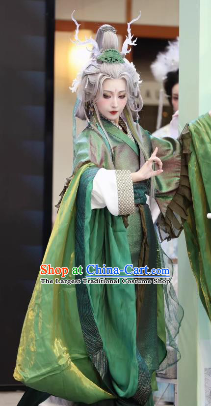 Canglong Deity Azure Dragon Four Symbols Immortal Womens Voluminous Hanfu Traditional Chinese Costumes