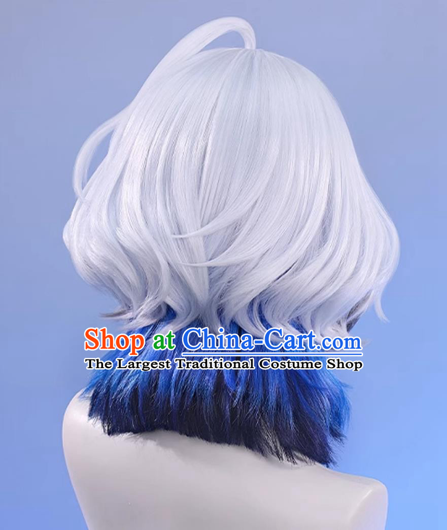 Wuthering Waves Jiyan Cosplay Wig Gradient Sideburns Hairpiece