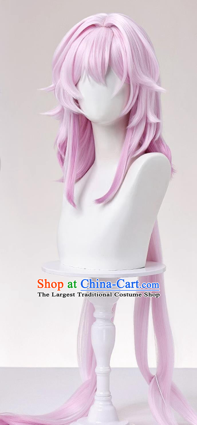 Honkai Star Rail Changyue Cosplay Pink Wig Halloween Hairpiece