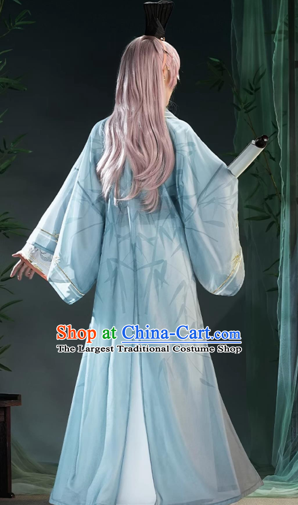 Code Name Yuan Cosplay Costume Yuan Ji Cosplay Outfit Mens Game Wear Ancient Chinese Style Hanfu