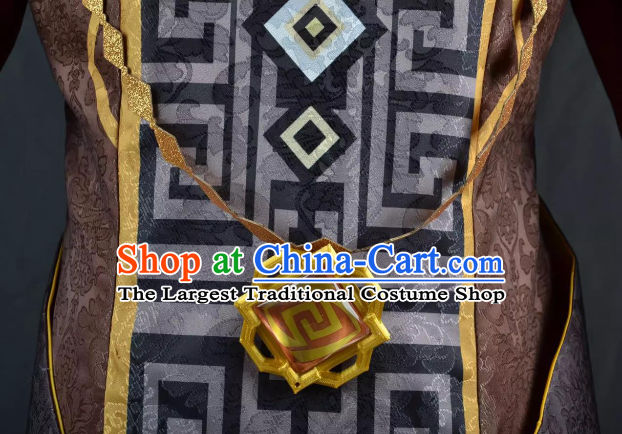 Genshin Impact Zhongli Cosplay Costume Anime Game Outfit Halloween Cosplay Clothing