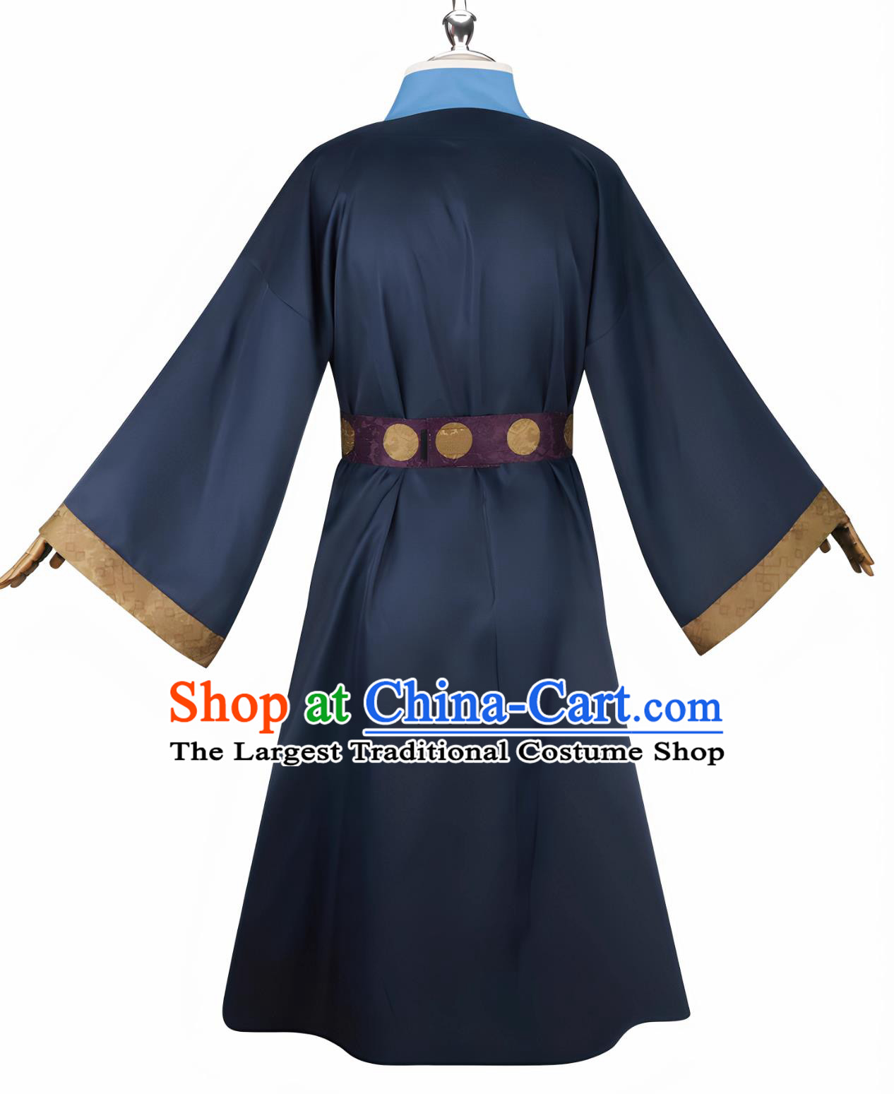 Apothecary Diaries Cosplay Costume Chinese Style Ren Shi Roleplay Anime Clothing Blue Official Attire
