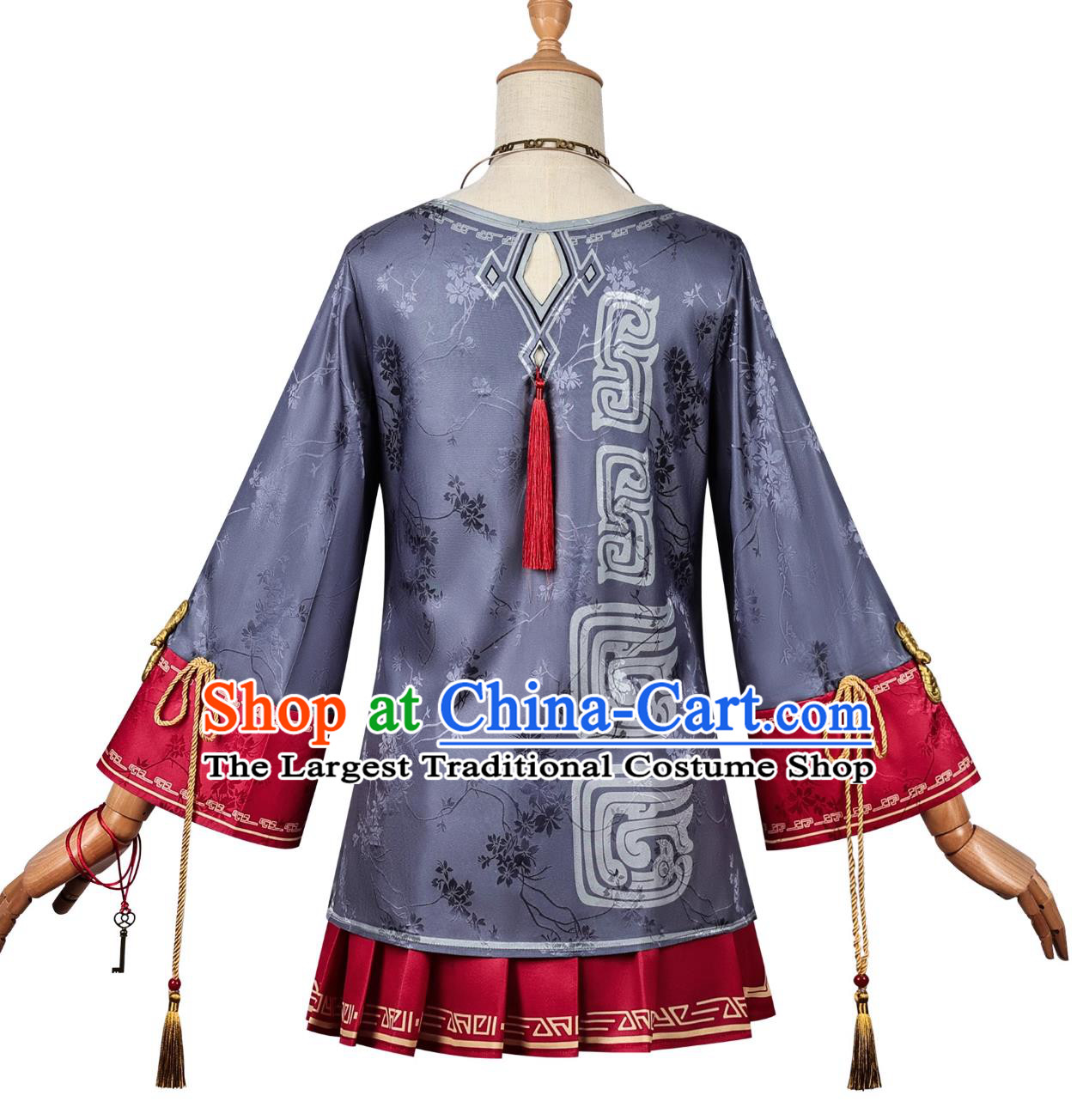 Dragon Return Tide Cosplay Costume Traditional Chinese Style Longevity Lock Anime Game Clothing Halloween Attire